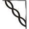 Ekena Millwork Loera Wrought Iron Bracket, (Triple center brace), Antiqued Pewter 2"W x 12"D x 15"H BKTM02X12X15TLOAPW - alternate 7